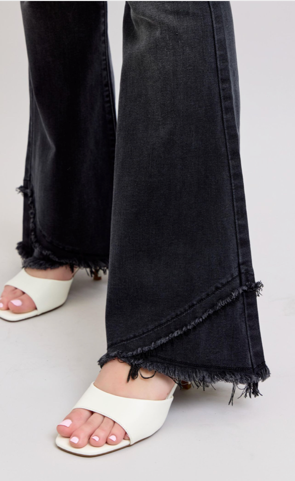 Judy Blue Hi-Rise Flare Tulip Hem-Denim-Judy Blue-Three Birdies Boutique, Women's Fashion Boutique Located in Kearney, MO