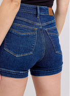 Judy Blue HW TC Dark Blue Shorts { product_type }}