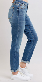 Judy Blue Vintage Wash Boyfriend Cuffed { product_type }}