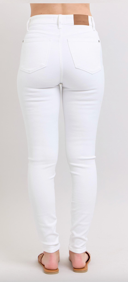 Judy Blue HW White Skinny Jean { product_type }}