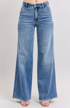 Judy Blue HW Retro Wide Fit-Denim-Judy Blue-Three Birdies Boutique, Women's Fashion Boutique Located in Kearney, MO