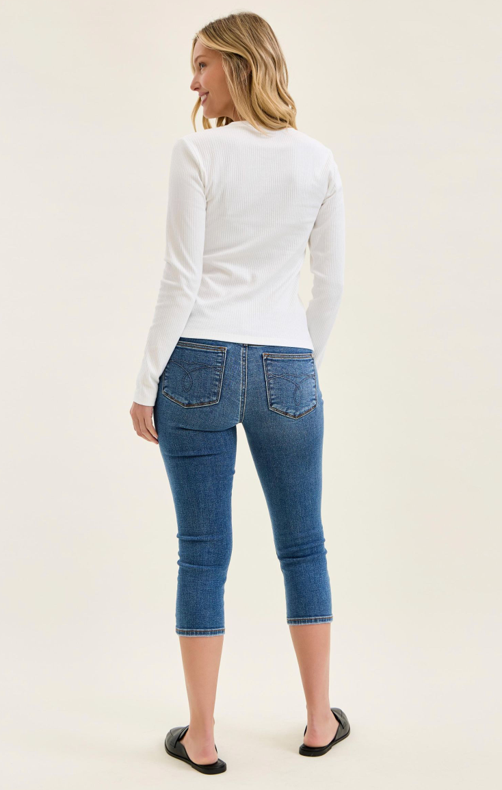 MR Capri-Denim-Judy Blue-Three Birdies Boutique, Women's Fashion Boutique Located in Kearney, MO