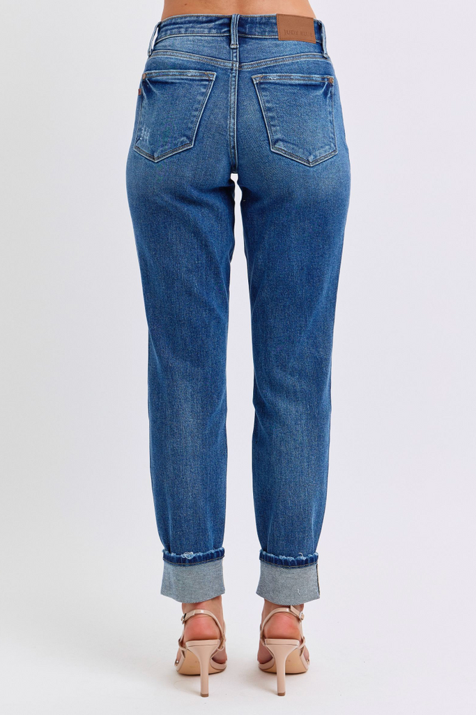 Judy Blue Mid-Rise Boyfriend-Denim-Judy Blue-Three Birdies Boutique, Women's Fashion Boutique Located in Kearney, MO