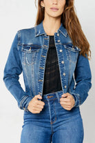 Judy Blue Classic Destroy Denim Jacket { product_type }}