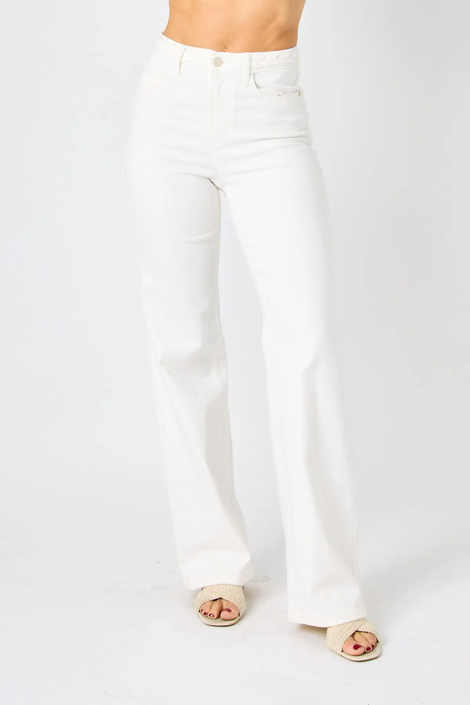 Judy Blue Braided WB Wide Leg