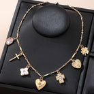 Charm Necklace – Crosses, Hearts, Flowers, Clovers { product_type }}