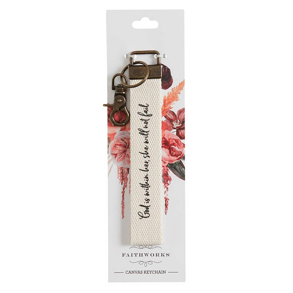 Key Chain - God Is Within Her-Faithworks by Creative Brands-Three Birdies Boutique, Women's Fashion Boutique Located in Kearney, MO