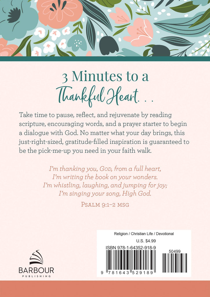 Choose Gratitude: 3-Minute Devotions for Women-Barbour Publishing, Inc.-Three Birdies Boutique, Women's Fashion Boutique Located in Kearney, MO