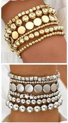 Stacked Silver Bracelets { product_type }}