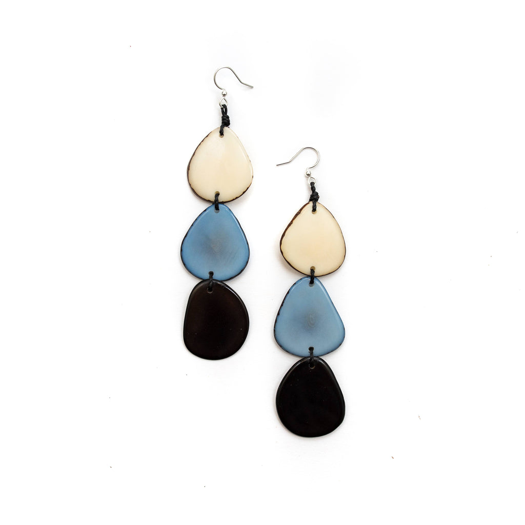 Bali Earrings: Mustard Yellow-Organic Tagua Jewelry-Three Birdies Boutique, Women's Fashion Boutique Located in Kearney, MO