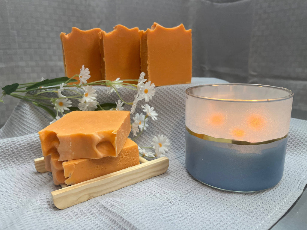 Handmade Georgia Peach Soap-Bath & Beauty-Medford Soap Co.-Three Birdies Boutique, Women's Fashion Boutique Located in Kearney, MO