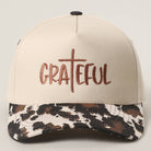 GRATEFUL Embroidery Two-Tone Trucker Hat: COW / One Size { product_type }}