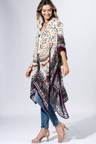 Boho Mosaic Border Kimono { product_type }}
