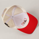 Cowboy Horse Embroidery Two-Tone Trucker Cap - Red { product_type }}