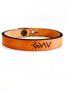 God is Greater Bracelet - G>^V - Thin Leather Bracelet-New Market Farmhouse-Three Birdies Boutique, Women's Fashion Boutique Located in Kearney, MO