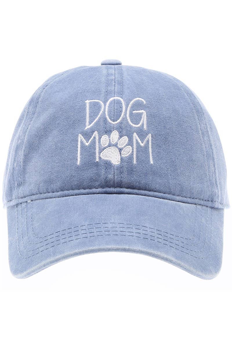 DOG MOM Embroidered Cotton Baseball Caps Dad Hat: DUSTY PINK / One Size { product_type }}