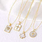 Pendant Necklace – Rectangle Cross { product_type }}