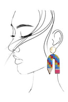 U-Shaped Pencil Wood Drop Earrings { product_type }}