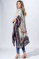 Boho Mosaic Border Kimono { product_type }}