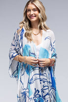 Blue Palm Kimono { product_type }}