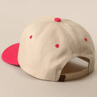 GO ASK YOUR DAD Embroidery Two-Tone Trucker Hat - Hot Pink { product_type }}
