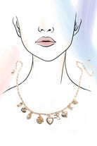 Gold Charm Necklace { product_type }}