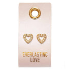 Stud Earrings - Everlasting Love - Heart { product_type }}