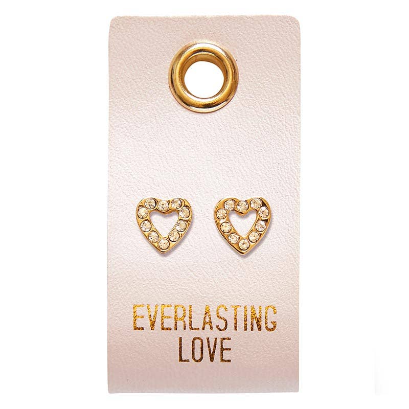 Stud Earrings - Everlasting Love - Heart { product_type }}