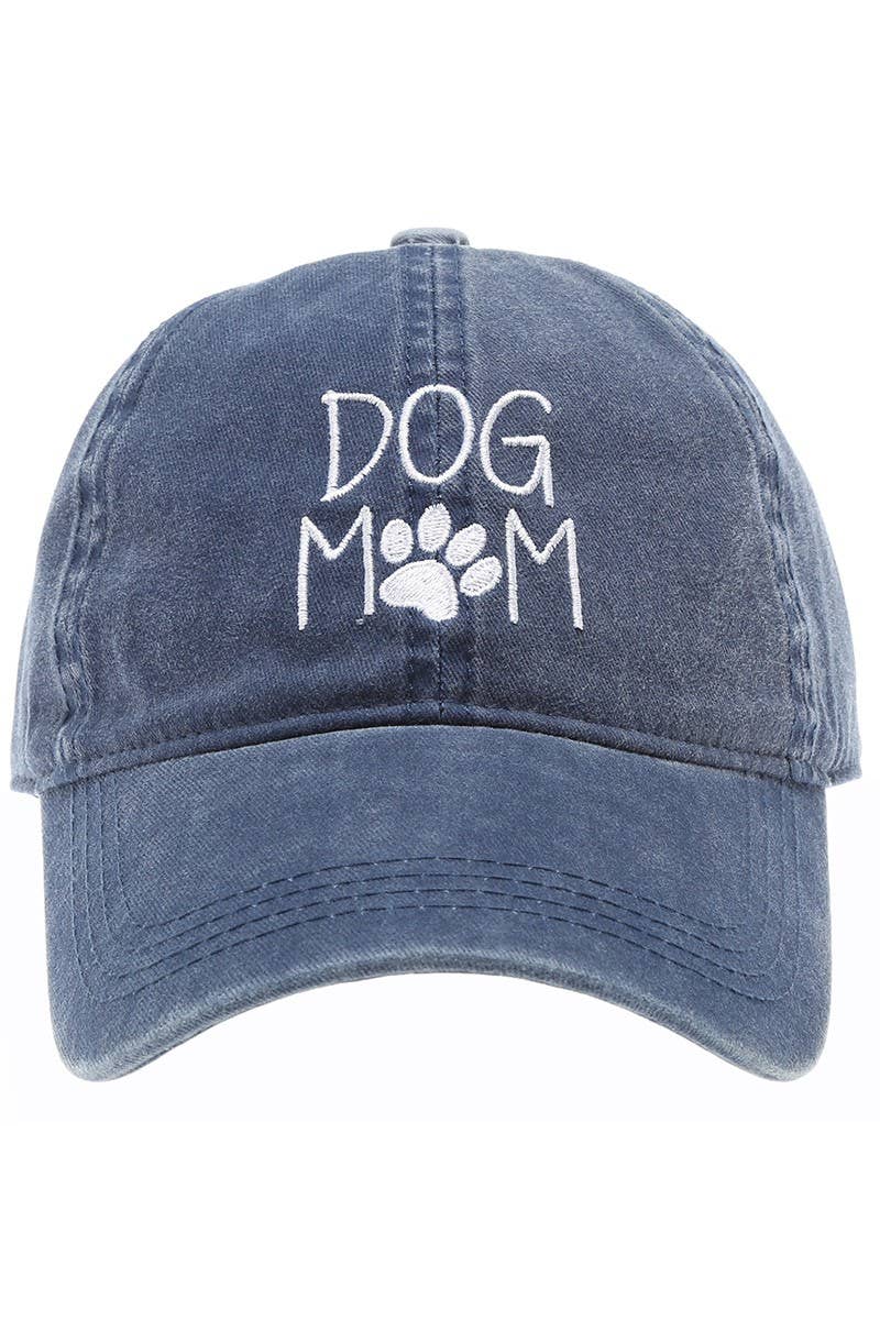 DOG MOM Embroidered Cotton Baseball Caps Dad Hat: DUSTY PINK / One Size { product_type }}