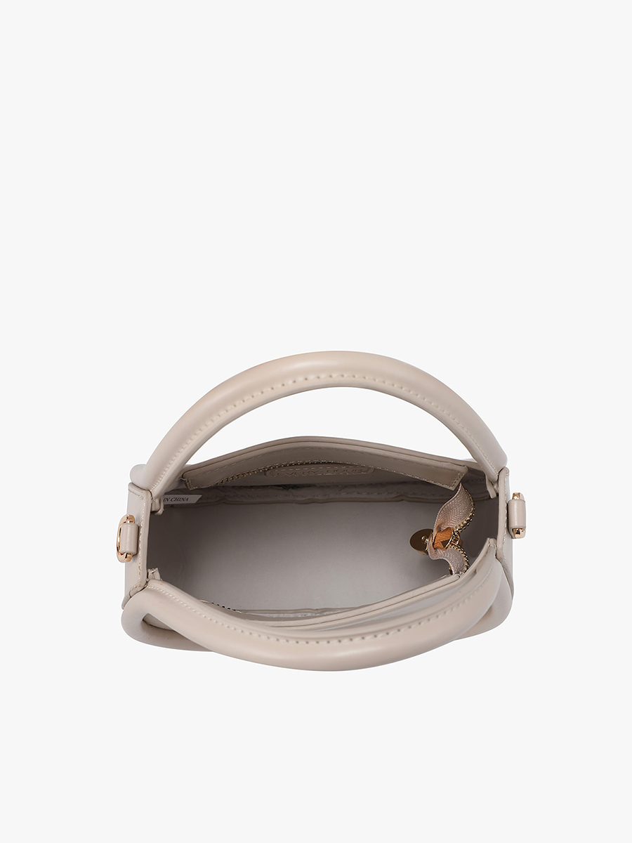 Dakota Mini Crossbody Bag with Dual Handles: Light Brown { product_type }}