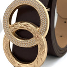 Camel Double Buttons Belt { product_type }}