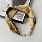 Magnetic Silk Scarf Necklace | Yellow { product_type }}