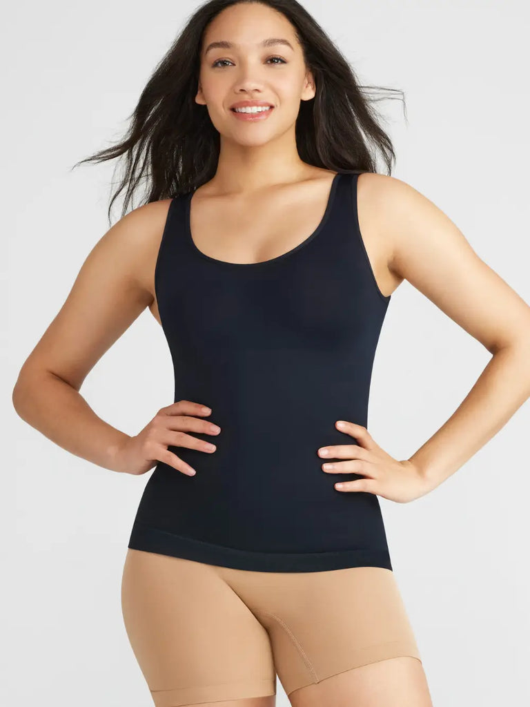 Lena Nylon Seamless Shaping Tank-Shapewear Tank-Yummie-Three Birdies Boutique, Women's Fashion Boutique Located in Kearney, MO