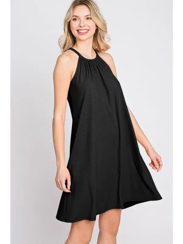 Keyhole Button Back Summer Dress-Dresses-HEIMISH-Three Birdies Boutique, Women's Fashion Boutique Located in Kearney, MO