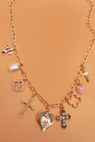 Charm Necklace – Clover, Cross, Flower { product_type }}