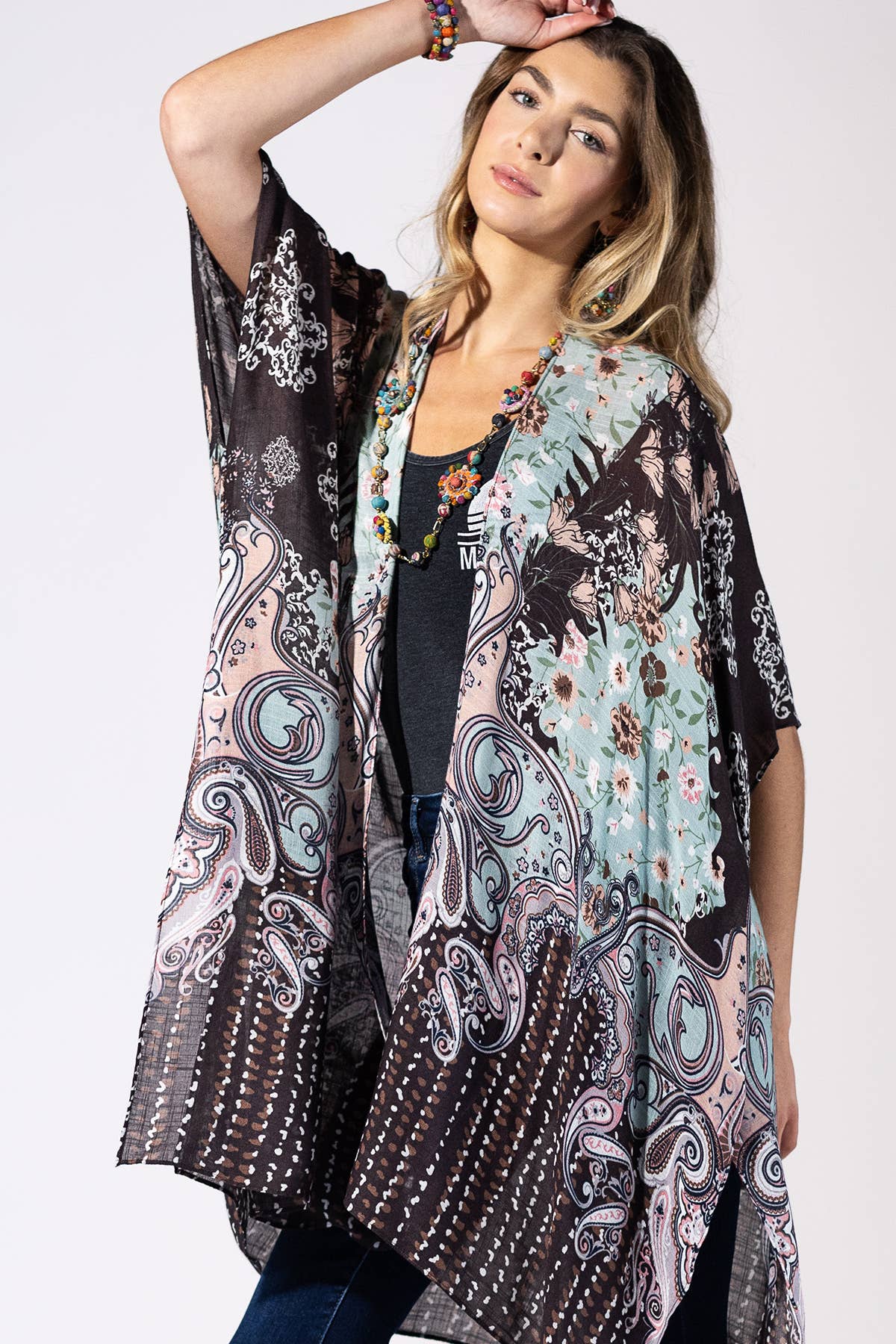 Mint Chocolate Kimono { product_type }}