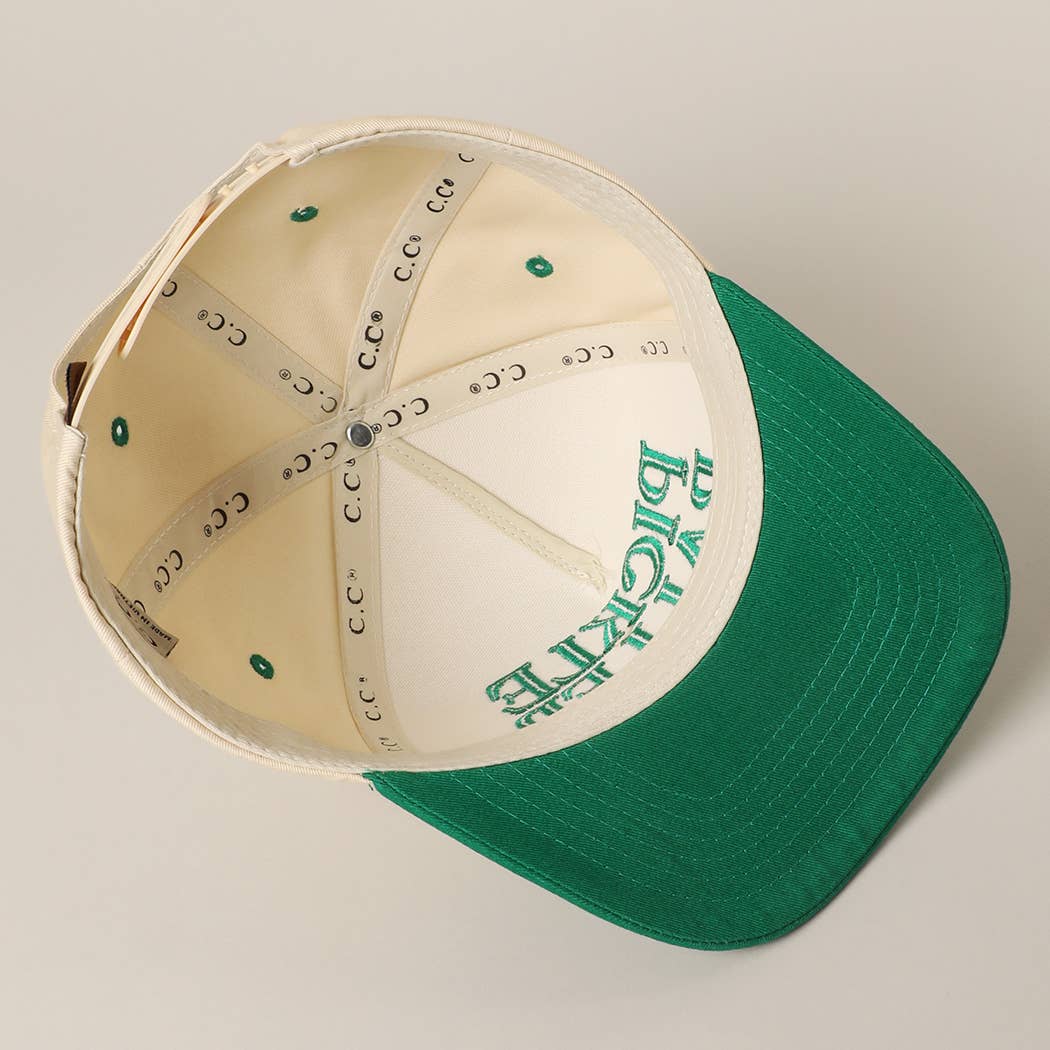 PICKLE BALLER 3D Letter Embroidery Two-Tone Trucker Hat: LPK / ONE SIZE { product_type }}
