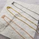 Mountain Cutout Necklace: Rose gold { product_type }}