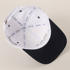 Take Me Out to the Ballgame Embroidered Pinstripe Trucker Hat - Navy/White { product_type }}