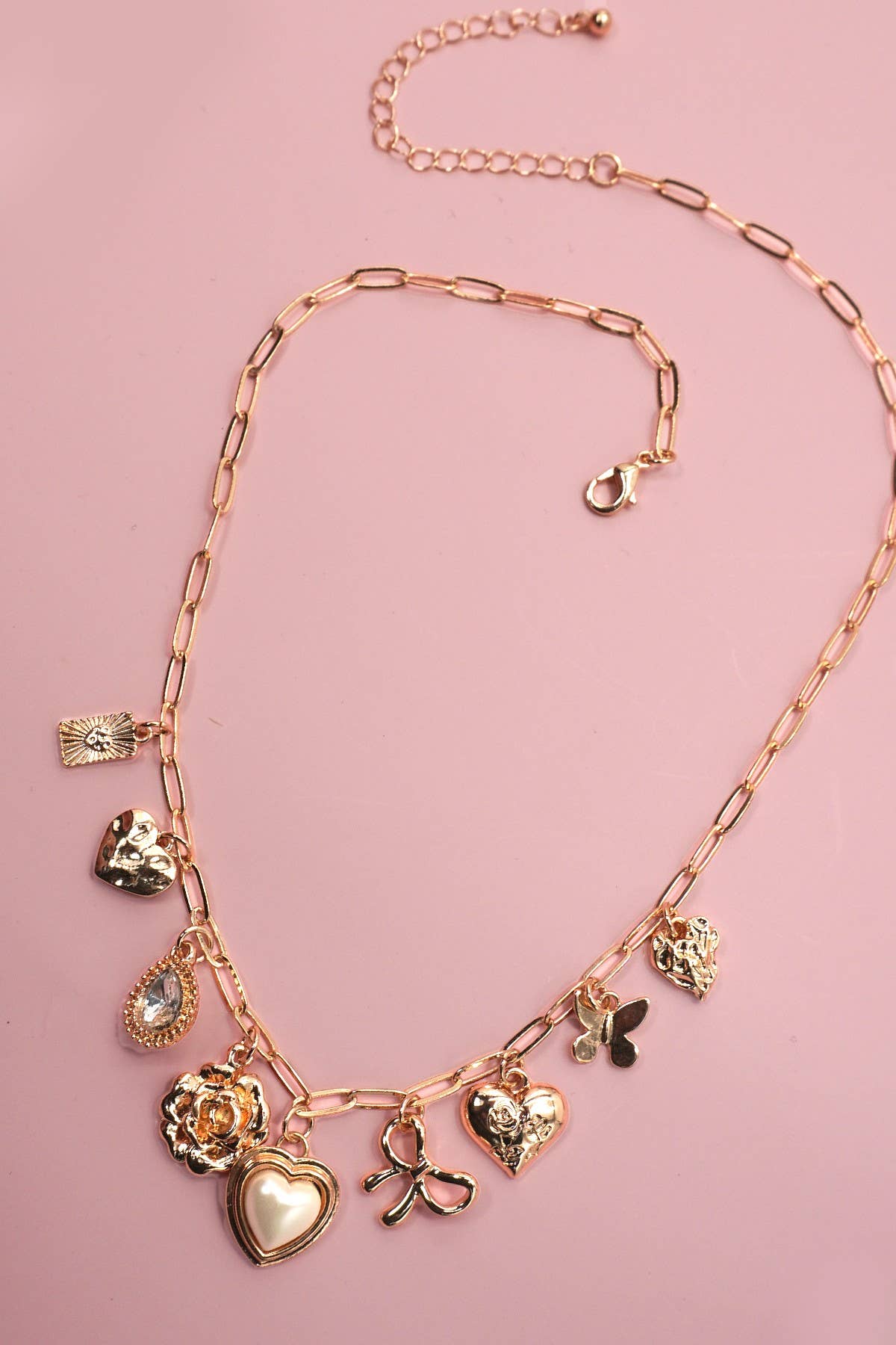 Gold Charm Necklace { product_type }}