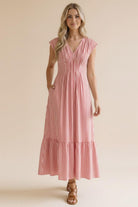 Red Striped Maxi Dress { product_type }}