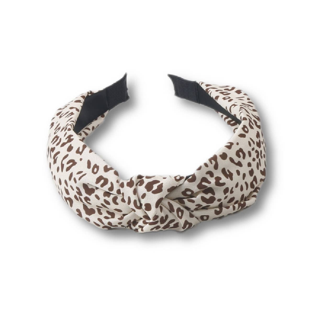 Beige Leopard Headband { product_type }}