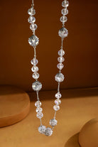 Long Beaded Necklace with Glass Pendant { product_type }}