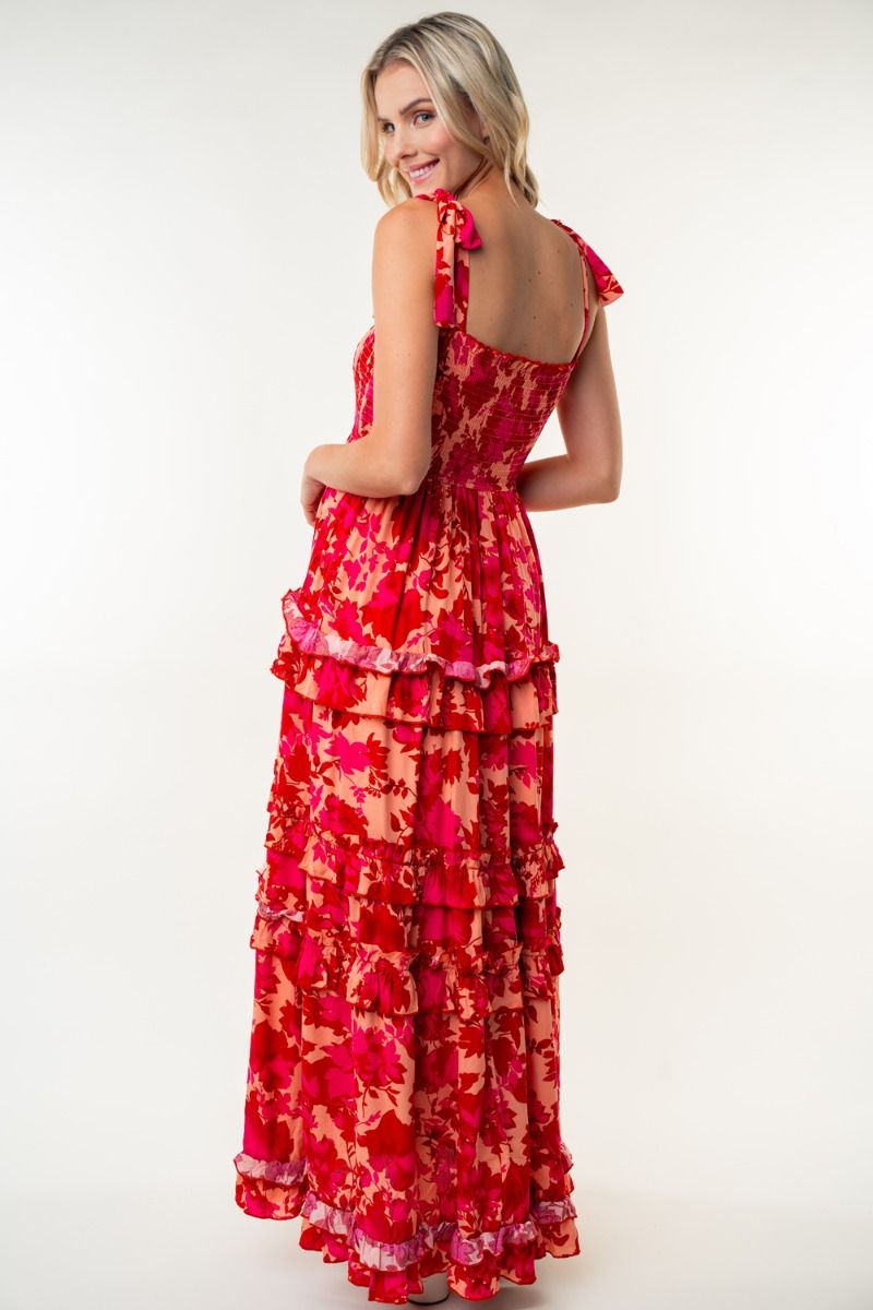 Sleeveless Floral Dress { product_type }}