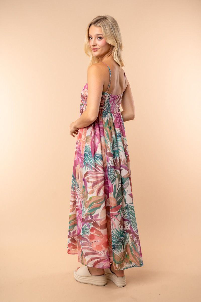 Multicolor Floral Dress-Dresses-White Birch-Three Birdies Boutique, Women's Fashion Boutique Located in Kearney, MO