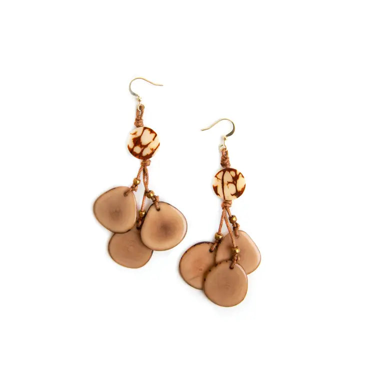 Allison Earrings-Earrings-Tagua-Three Birdies Boutique, Women's Fashion Boutique Located in Kearney, MO