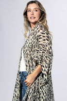 Wild Essence Leopard Print Kimono { product_type }}