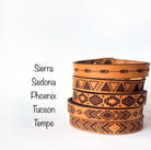 Western Boho Thin Leather Bracelet - Stud: Tucson { product_type }}