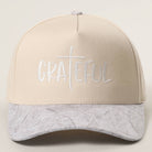 GRATEFUL Embroidery Two-Tone Trucker Hat: COW / One Size { product_type }}