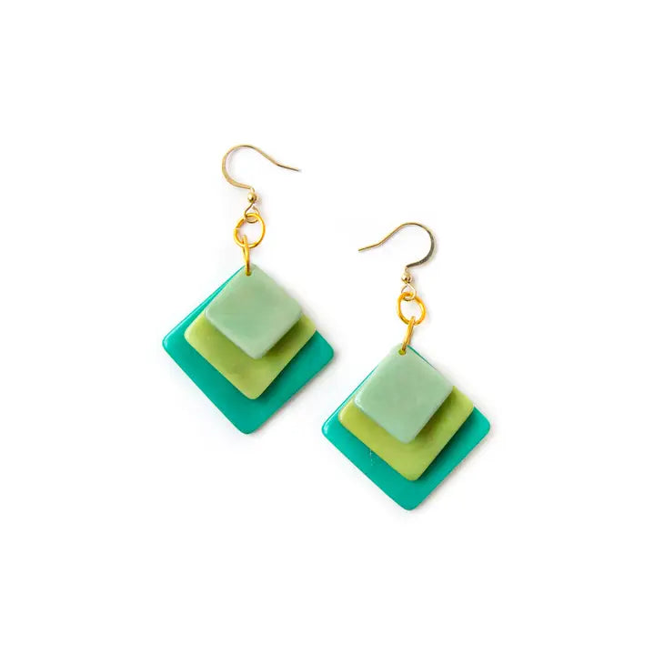 Minerva Earrings-Earrings-Tagua-Three Birdies Boutique, Women's Fashion Boutique Located in Kearney, MO